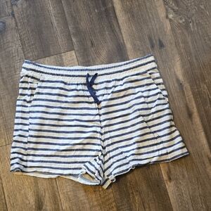 Old Navy Navy and Cream Striped Shorts